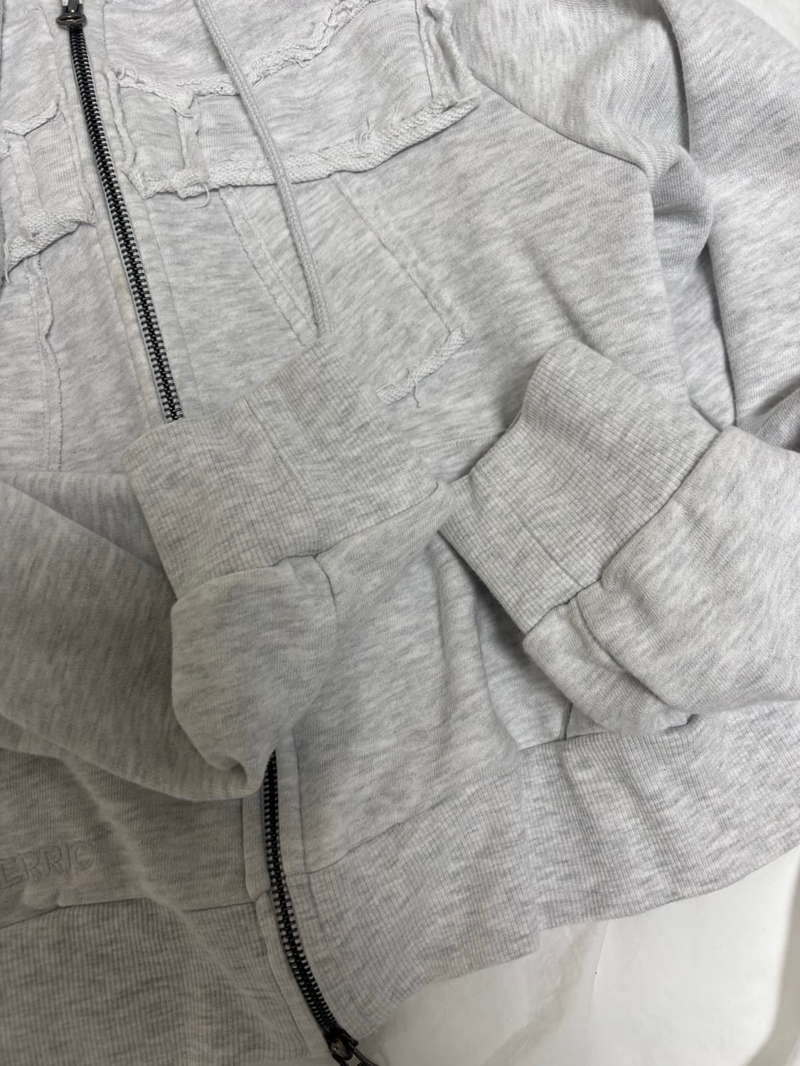 CERRIC 빅 리본 후드집업 BIG RIBBON ZIPUP / 멜란지 상품이미지3