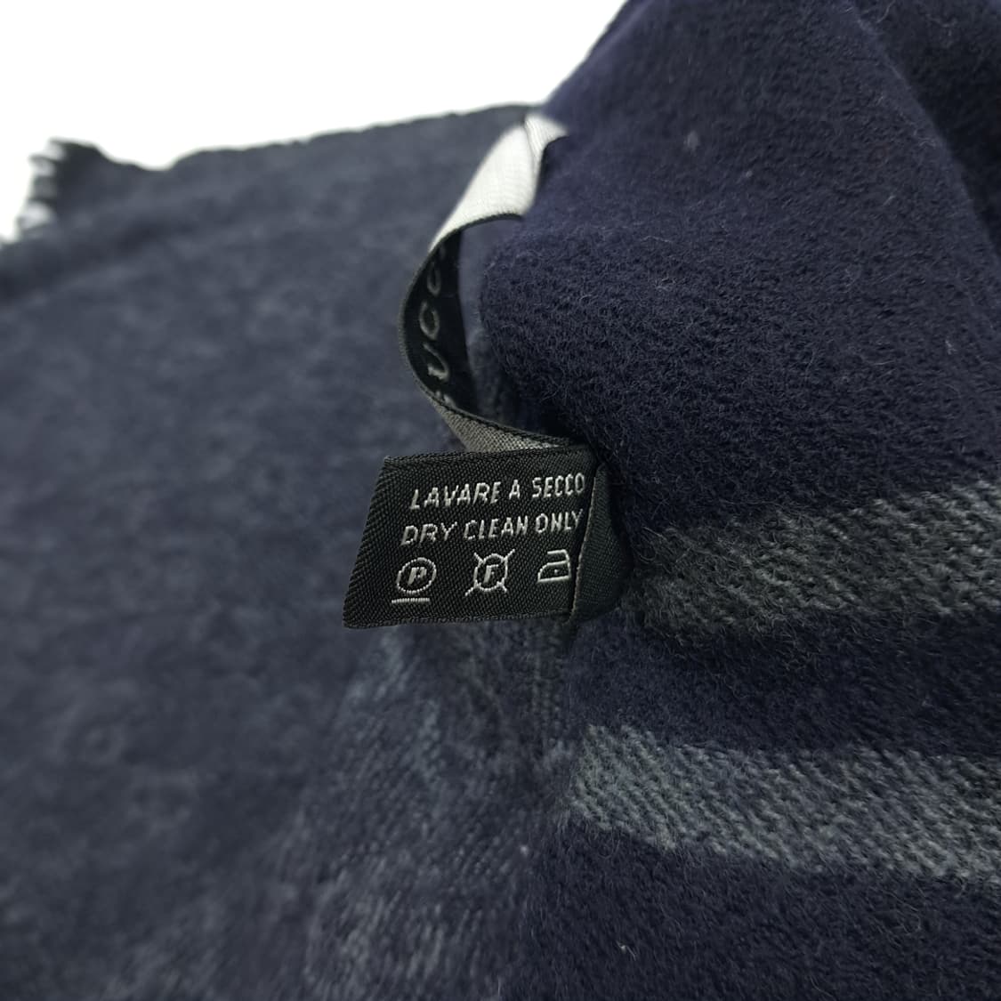 MX121 구찌 GG 자가드 프린지 울 목도리 머플러 상품이미지6