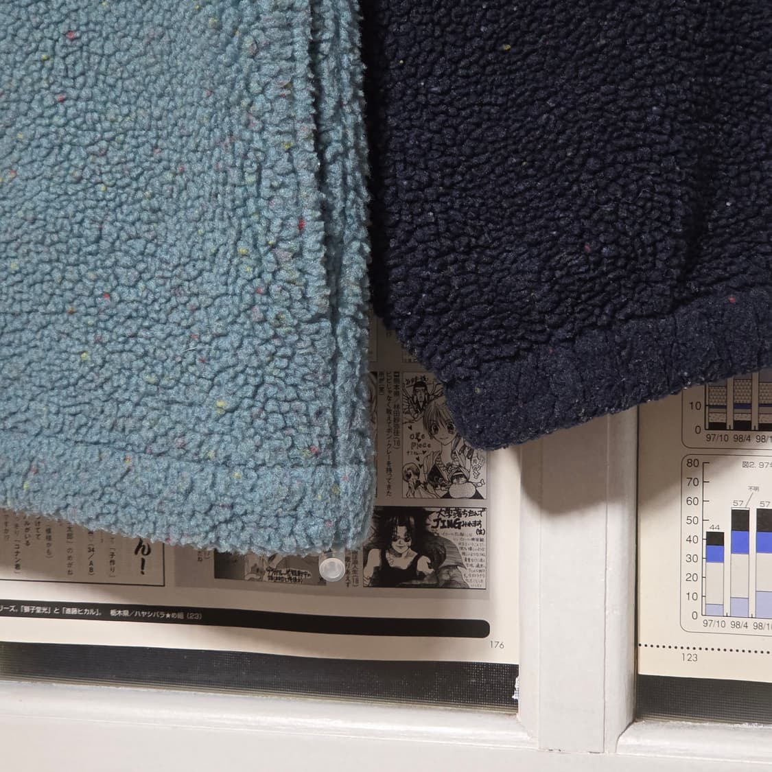 아디다스 블루 아노락 반집업 후리스 상품이미지5