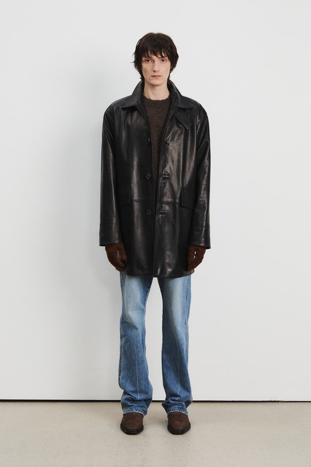 KUME 쿠메 레더 카코트 상품이미지2