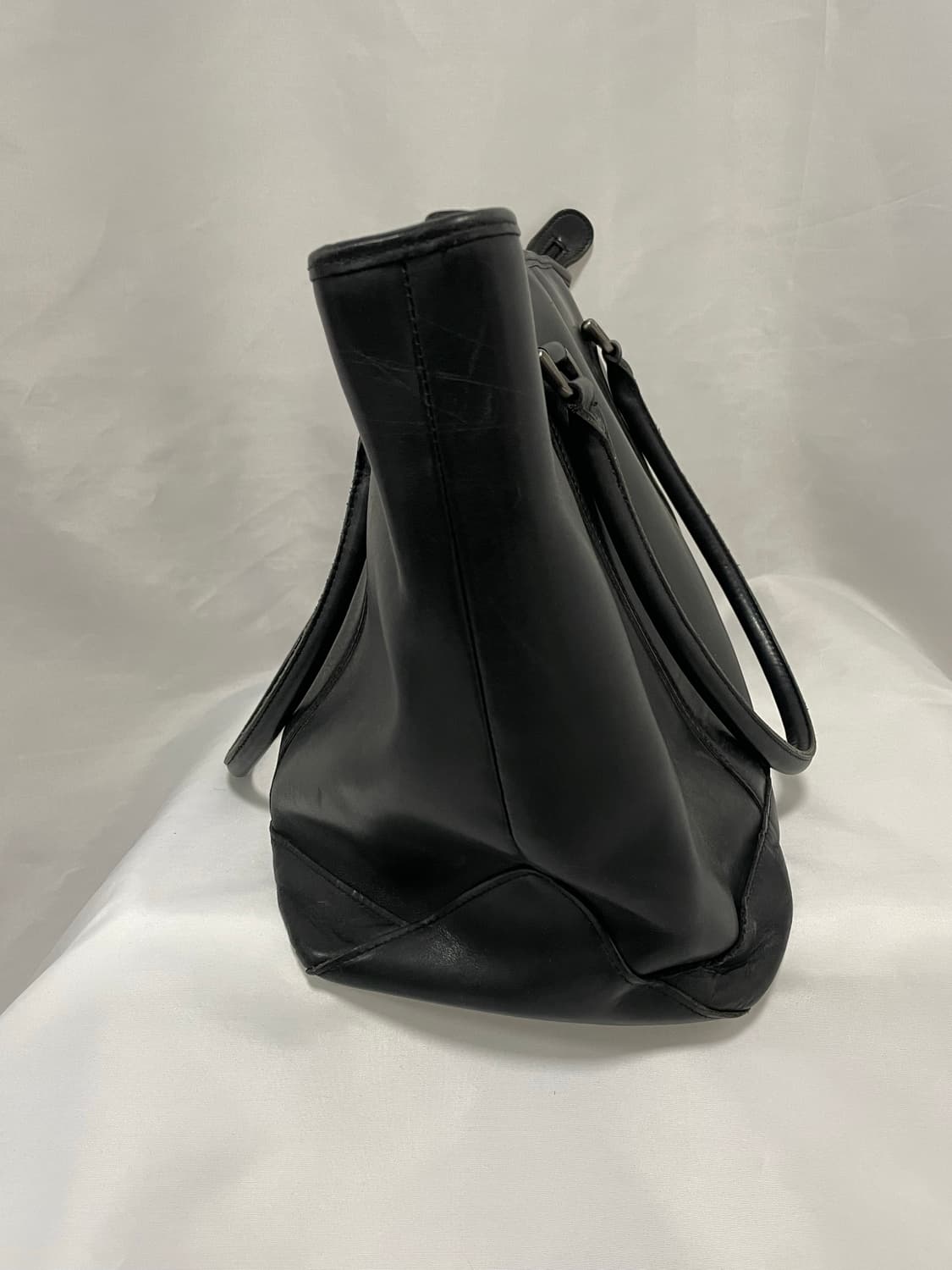 [OS] 엘엘빈 레더 라지 토트백 블랟 상품이미지7