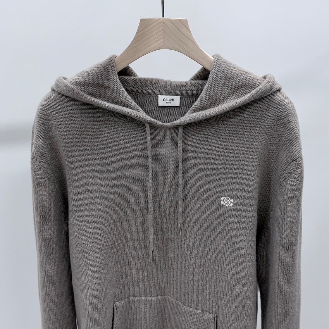 [S+급/2XL] 셀린느 트리오페 울 캐시미어 니트 후드티 상품이미지2