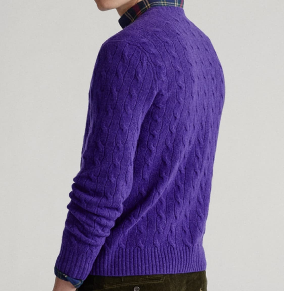 폴로 랄프로렌 울 캐시미어 케이블니트 스웨터 L 남여공용 상품이미지10