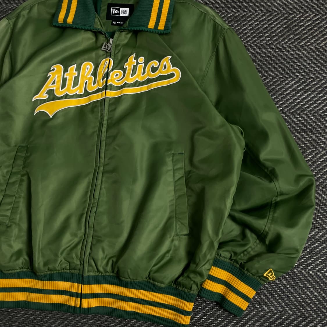뉴에라 MLB 오클랜드 애슬레틱스 스타디움 바시티 재킷 y 3625 상품이미지3