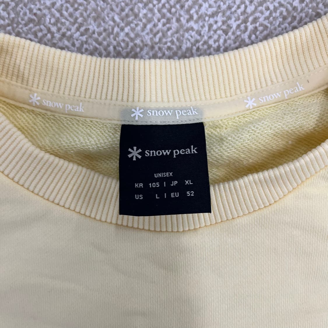 105 스노우피크 빅로고 맨투맨 0213M 상품이미지2