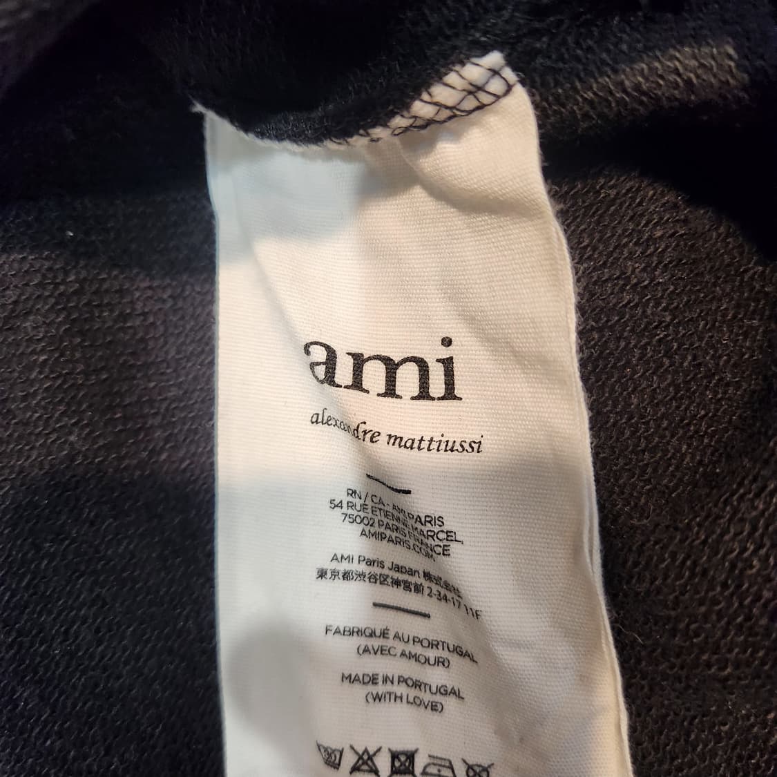 AMI 아미 드 꾀르 하트 로고 맨투맨 (정품) 상품이미지4