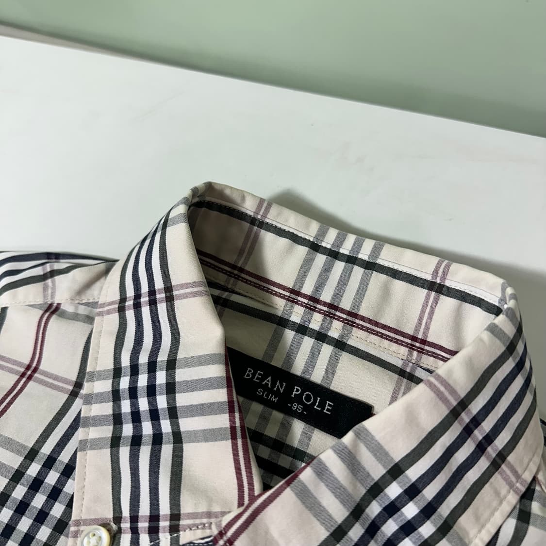 S-M 빈폴 시그니처체크 기본로고 코튼 셔츠 남방 상품이미지2