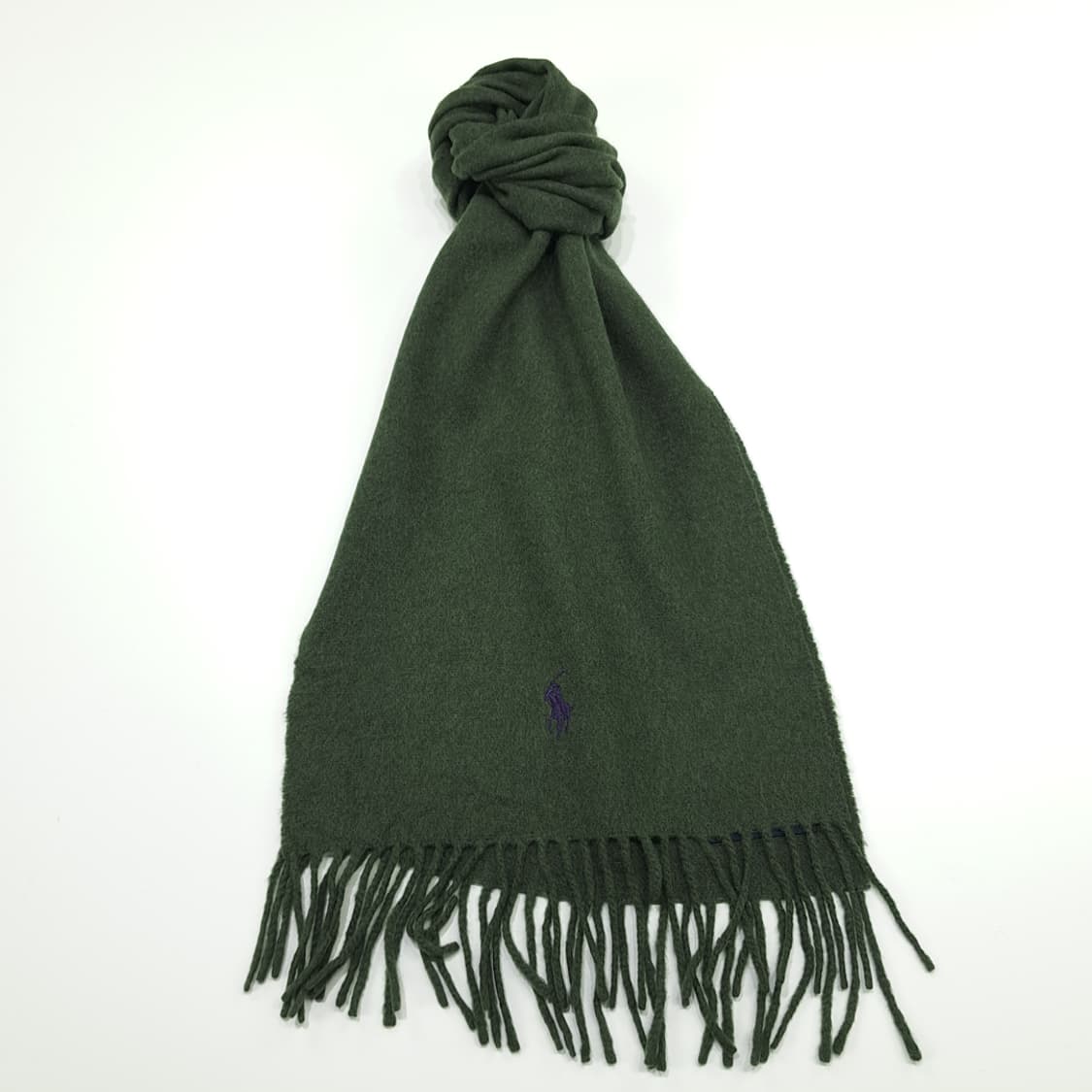 MX256 폴로 랄프로렌 올리브그린 캐시미어 램스울 목도리 머플러 상품이미지1