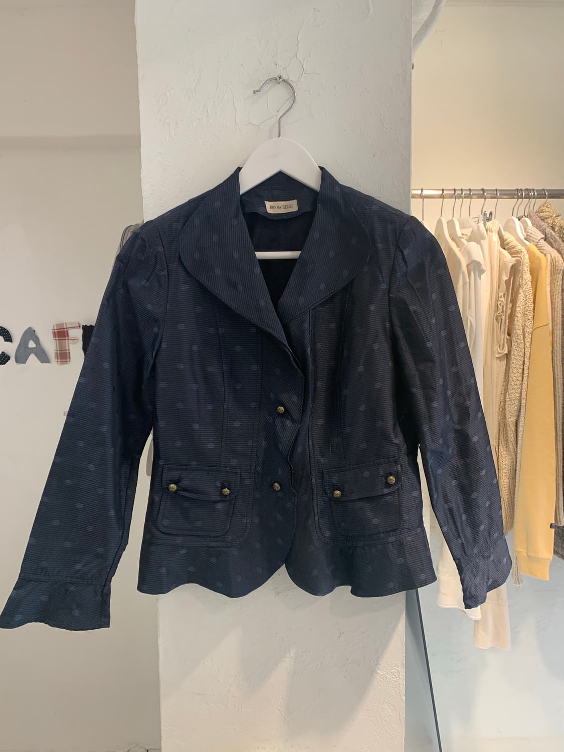 Dot  navy jacket 상품이미지2