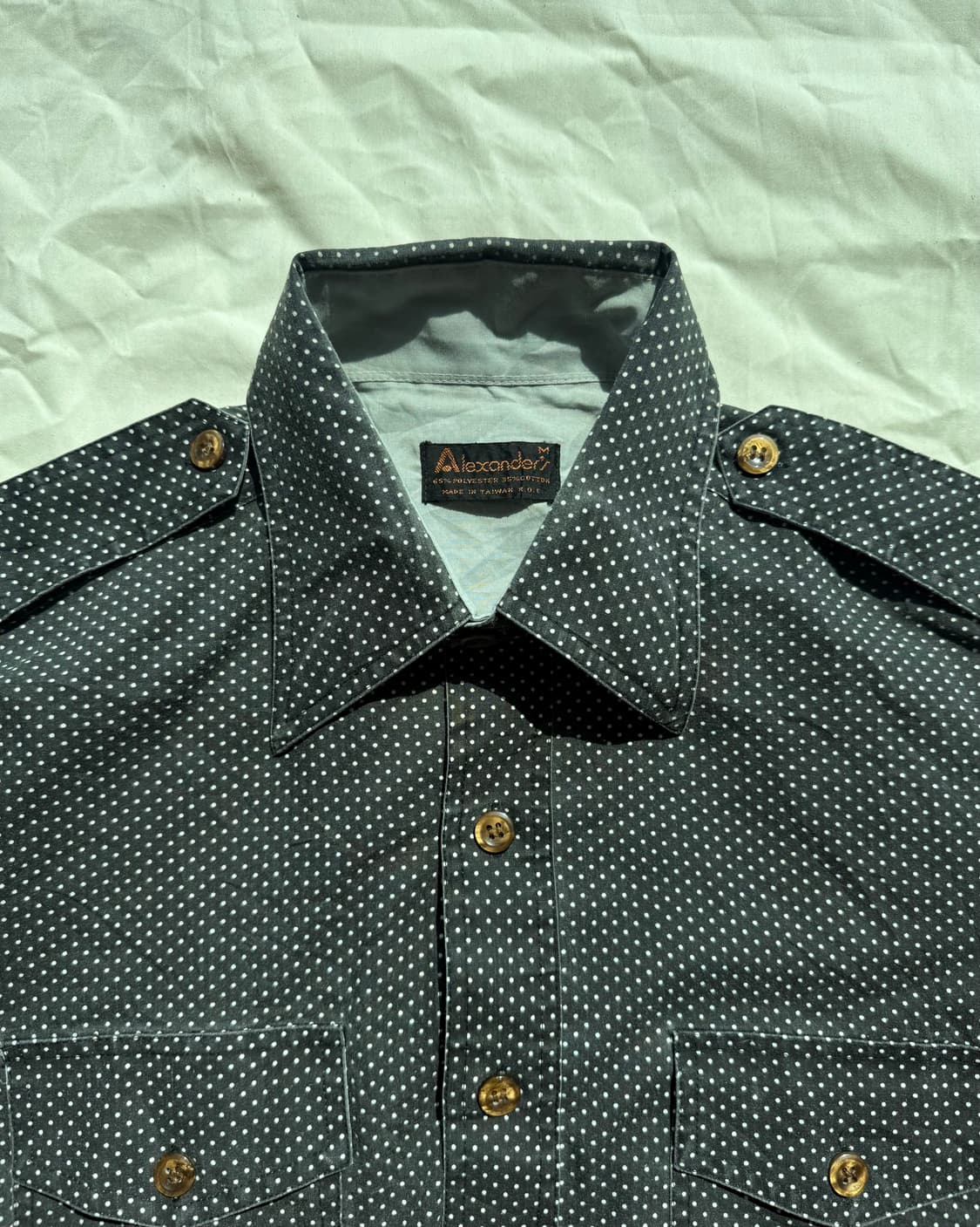 Alexander’s 블랙 도트 셔츠 상품이미지1