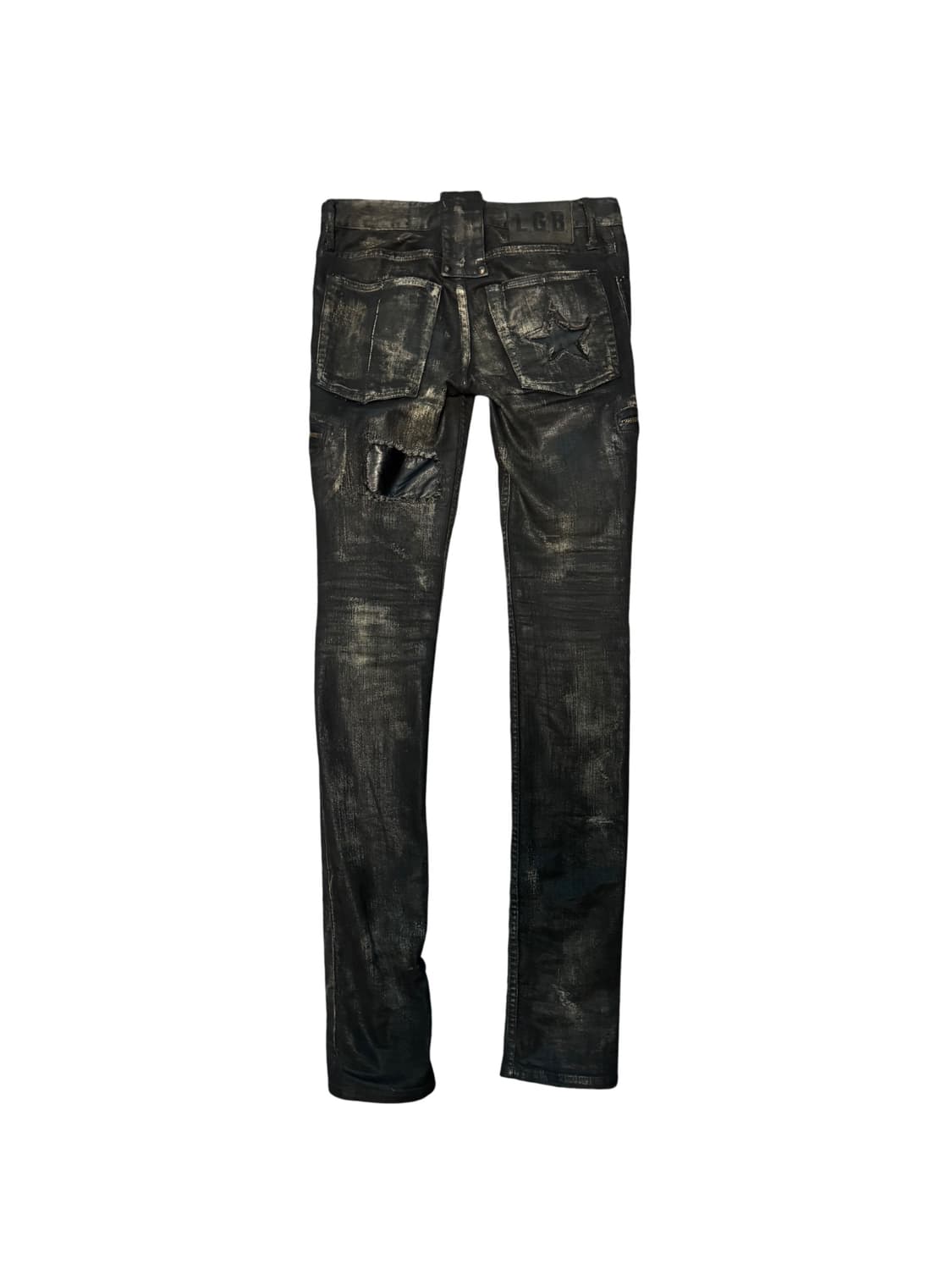 L.G.B. leather cross patch coating denim 상품이미지2