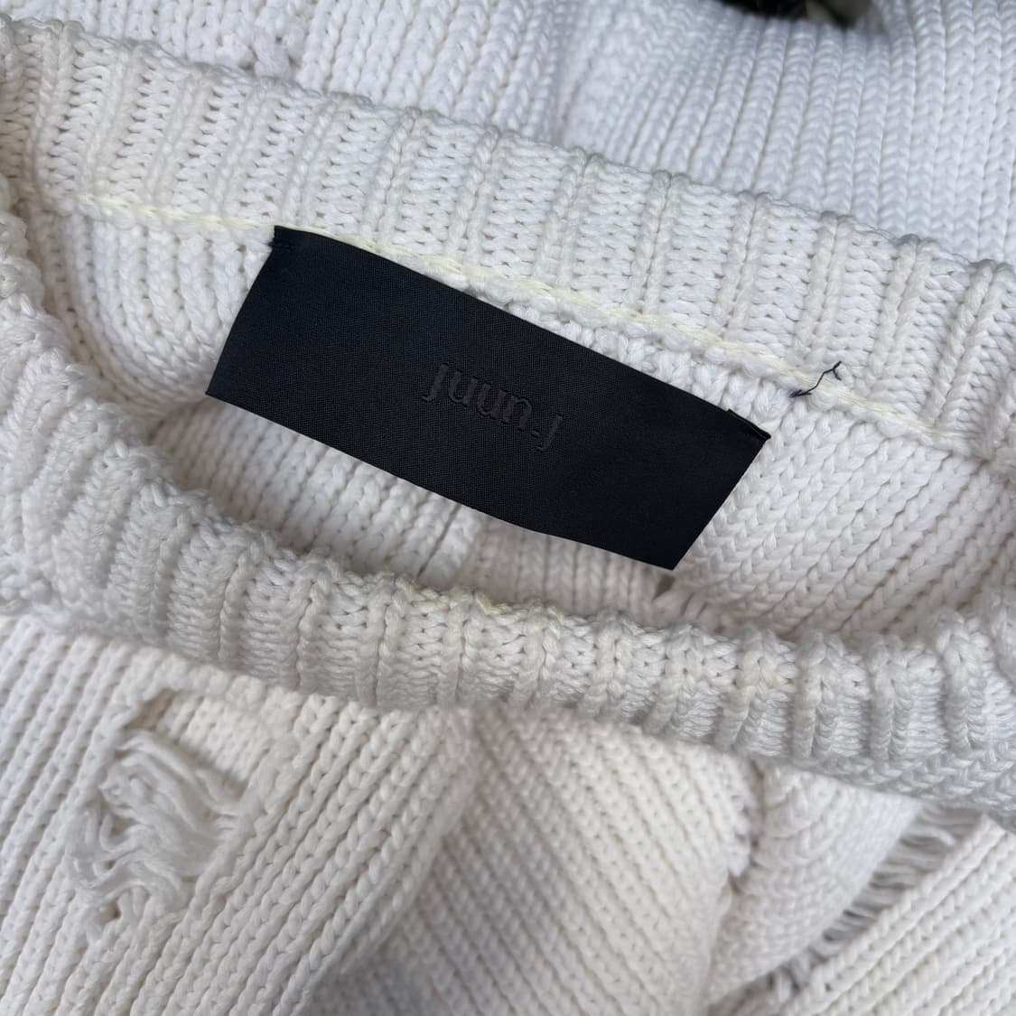 [S] 23년 준지 코튼 니트 스웨터 상품이미지5