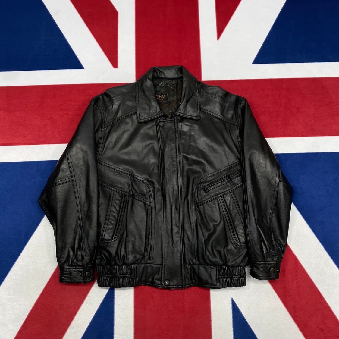 빈티지 리얼레더 봄버자켓 L 상품이미지1