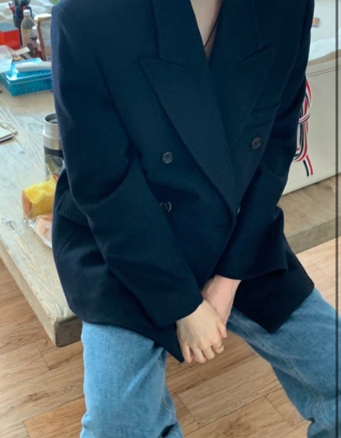 모네마켓 레미 울 더블자켓 상품이미지2