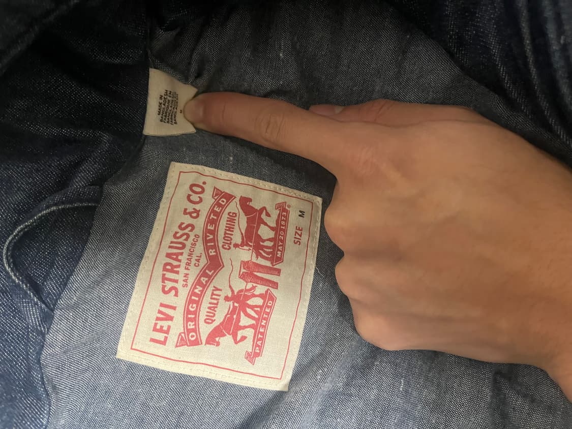 리바이스 인디고 데님 패딩 푸퍼 상품이미지3