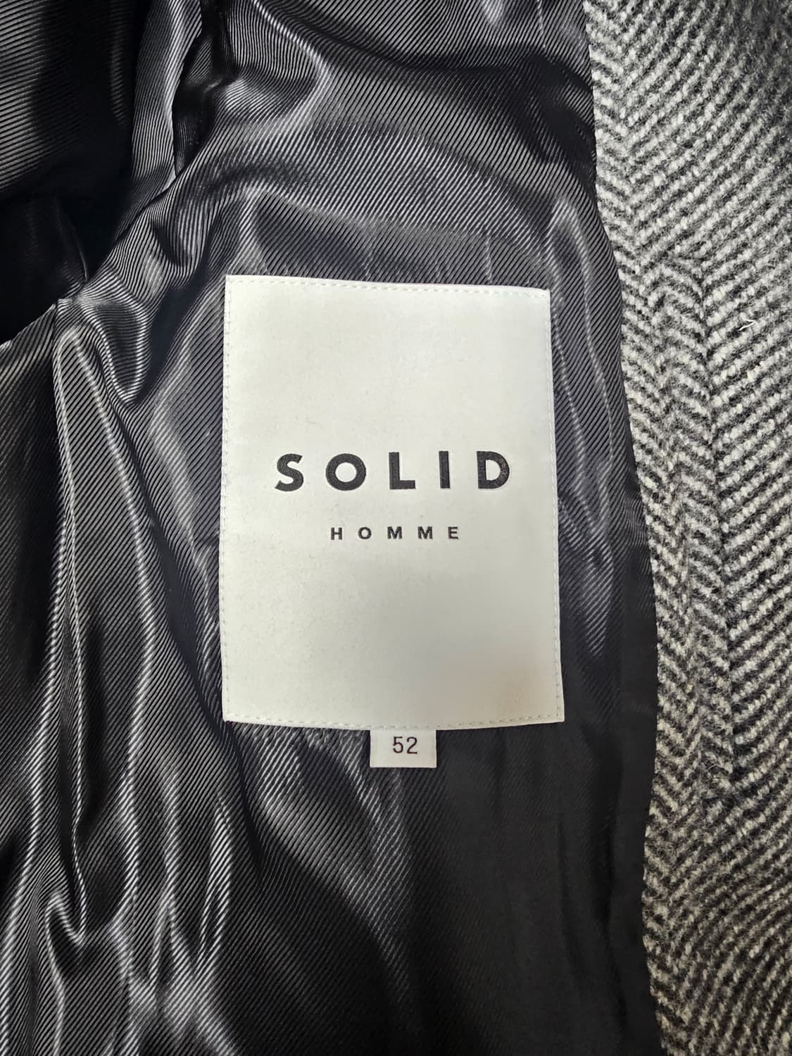 솔리드옴므 솔옴 헤링본 블루종 자켓 52 사이즈 상품이미지3