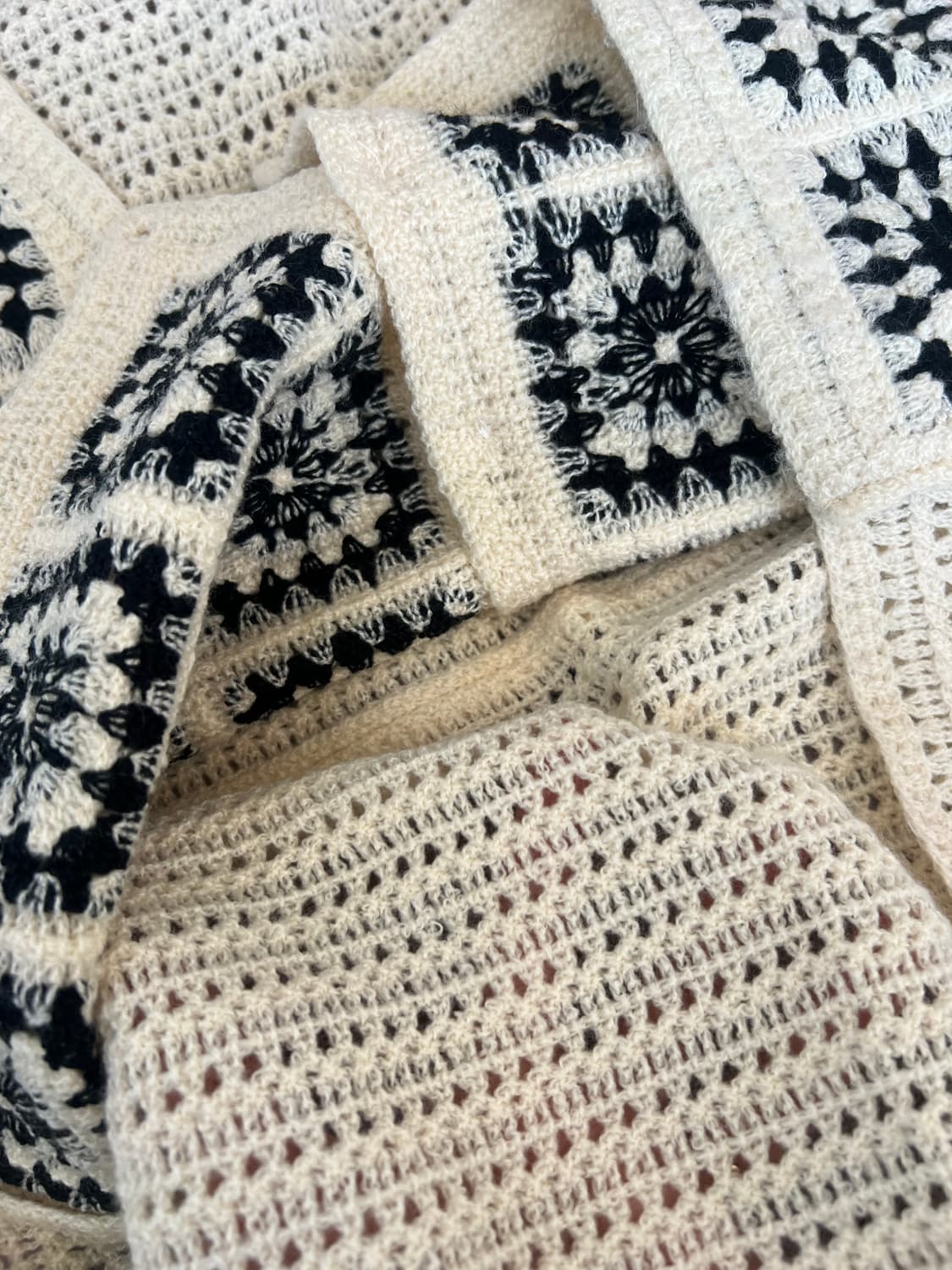 일본수입 여성 모티브크로셰 니트조끼 레이어드조끼 상품이미지7