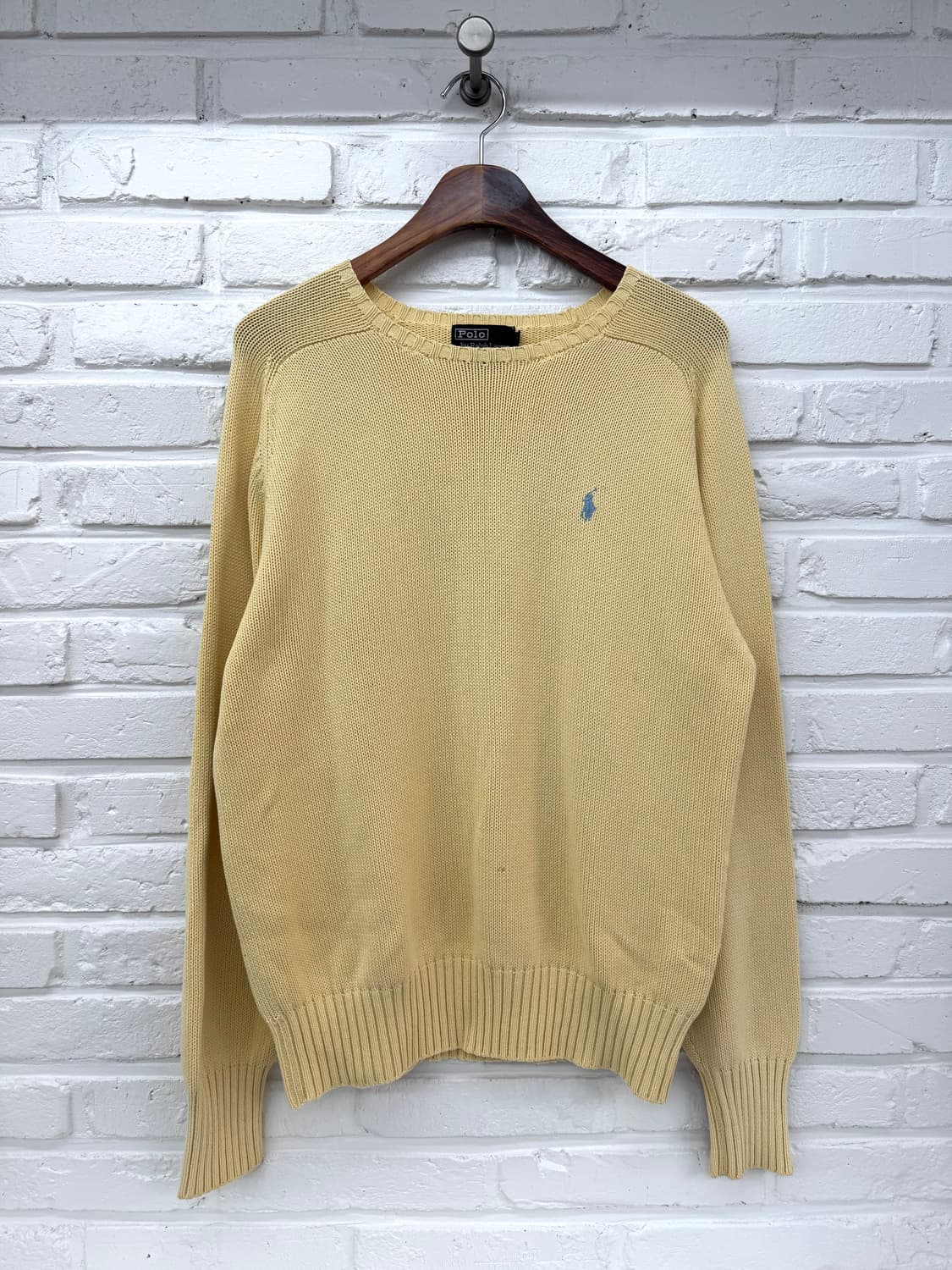 폴로 옐로우 니트 상품이미지3