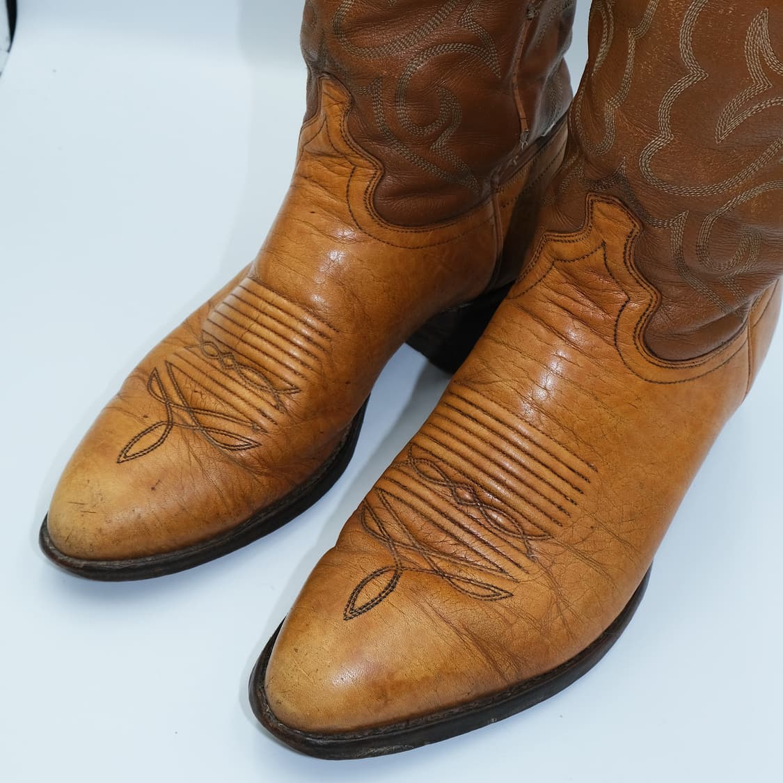 빈티지 J.Chisholm 웨스턴 레더 부츠 9D(270) BT27009 상품이미지6