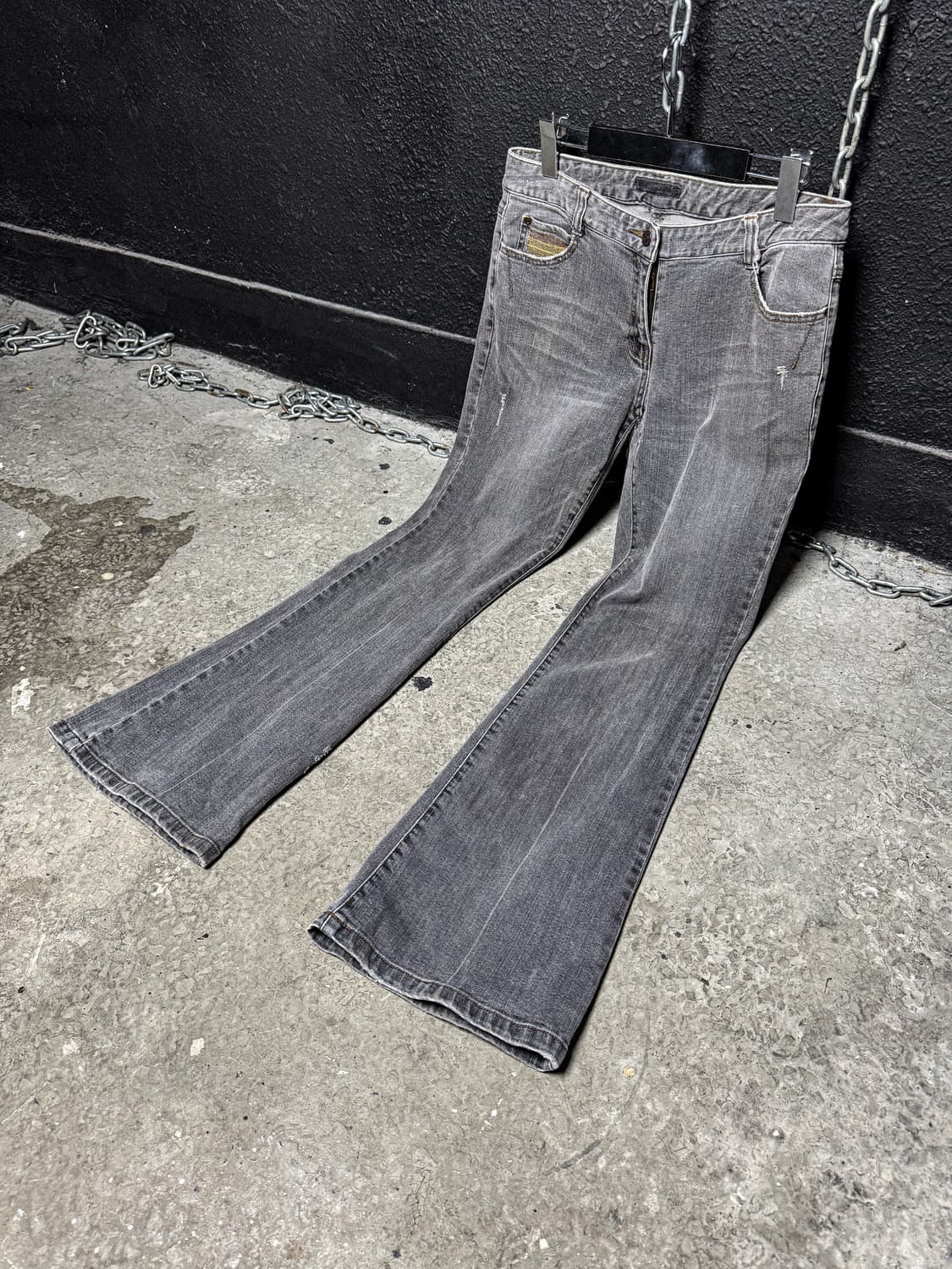 Grey Vintage Wash Bootcut Denim 상품이미지7