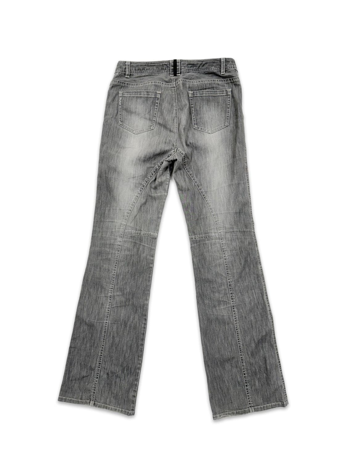 빈티지 Clermont 그레이 펑크 레터링 부츠컷 팬츠 상품이미지4