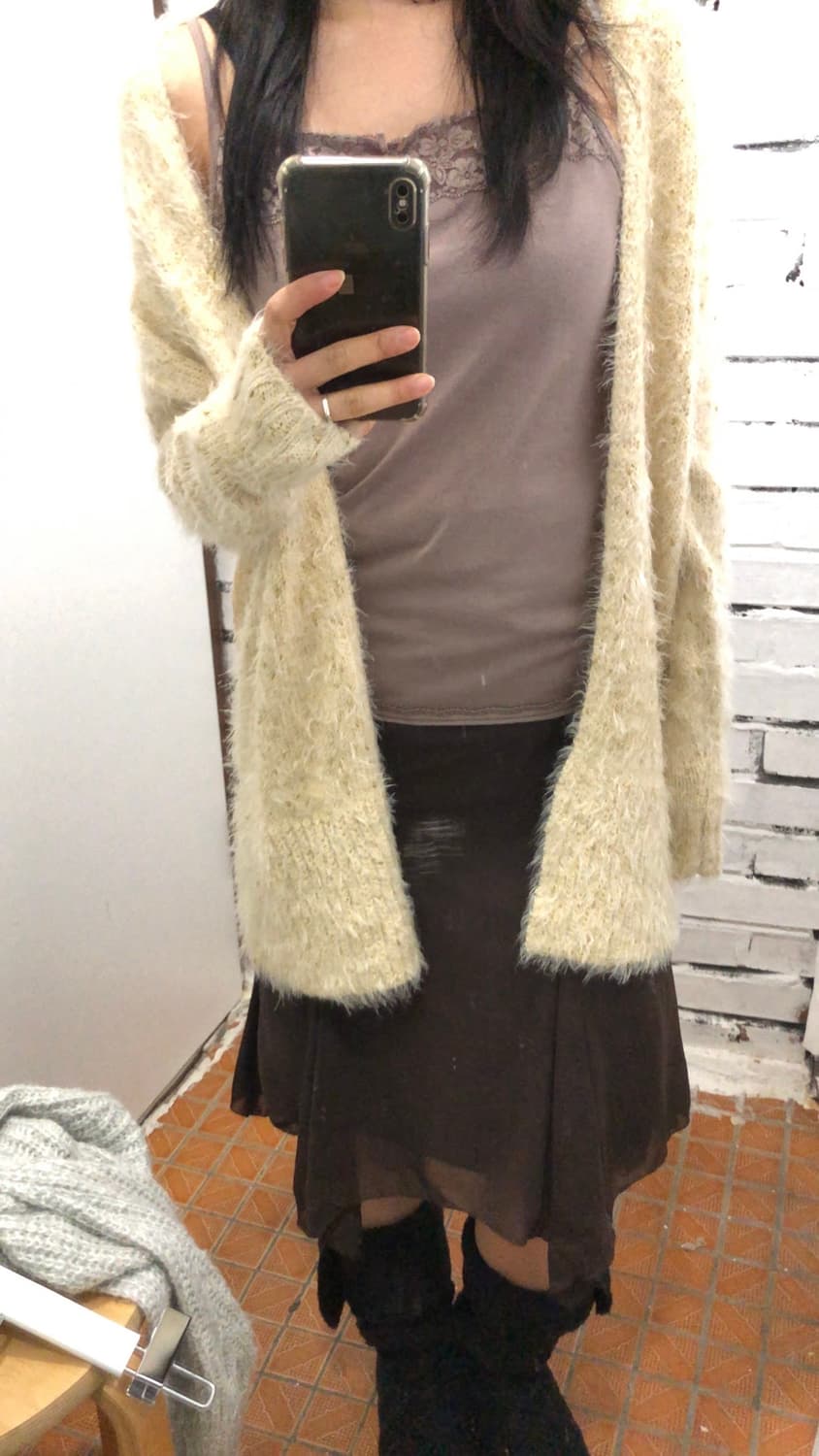 골드펄 가디건 상품이미지5