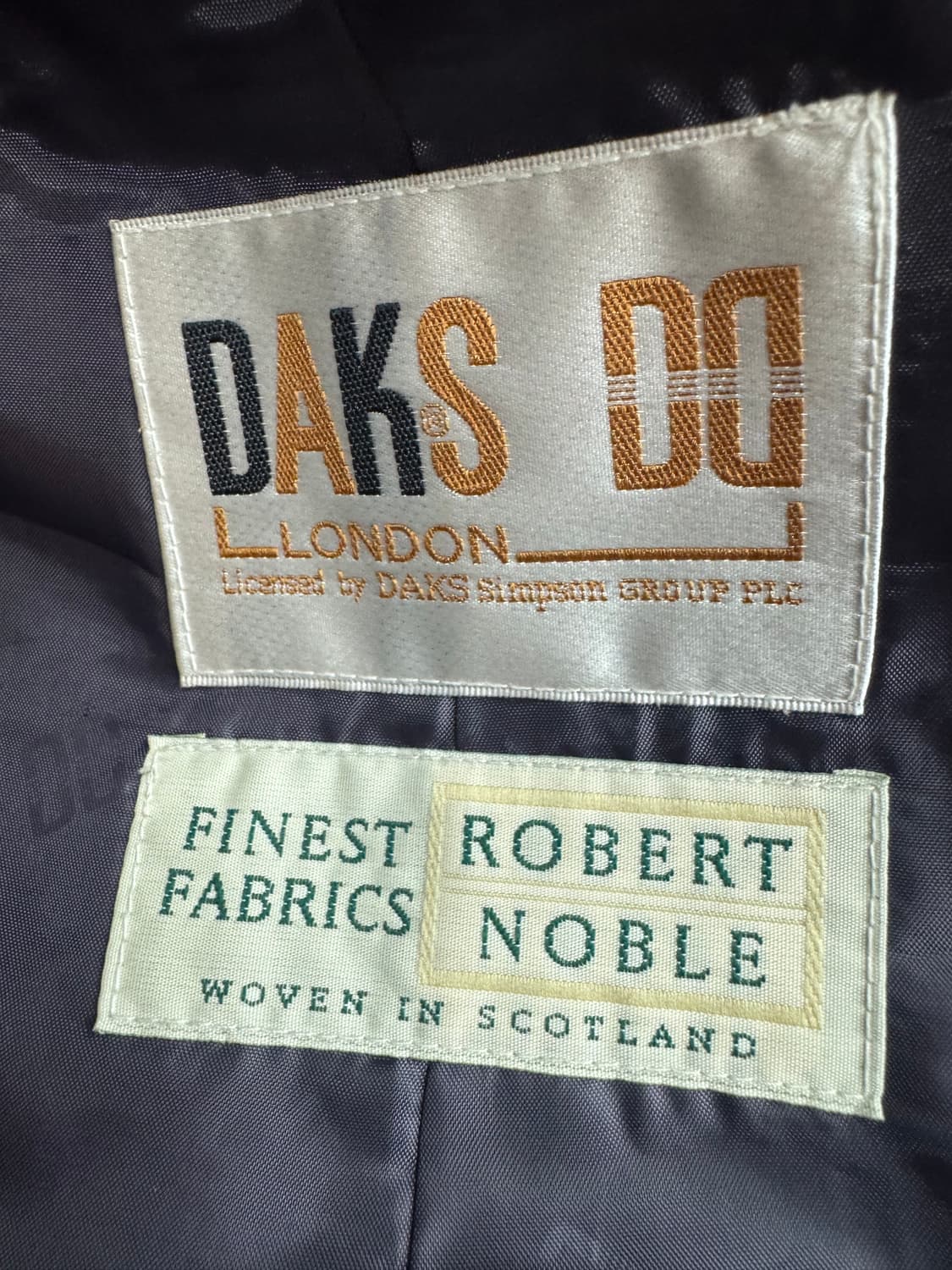 닥스x로버트 콜라보 노블 실크/마혼방 체크 자켓 95(M) 상품이미지6