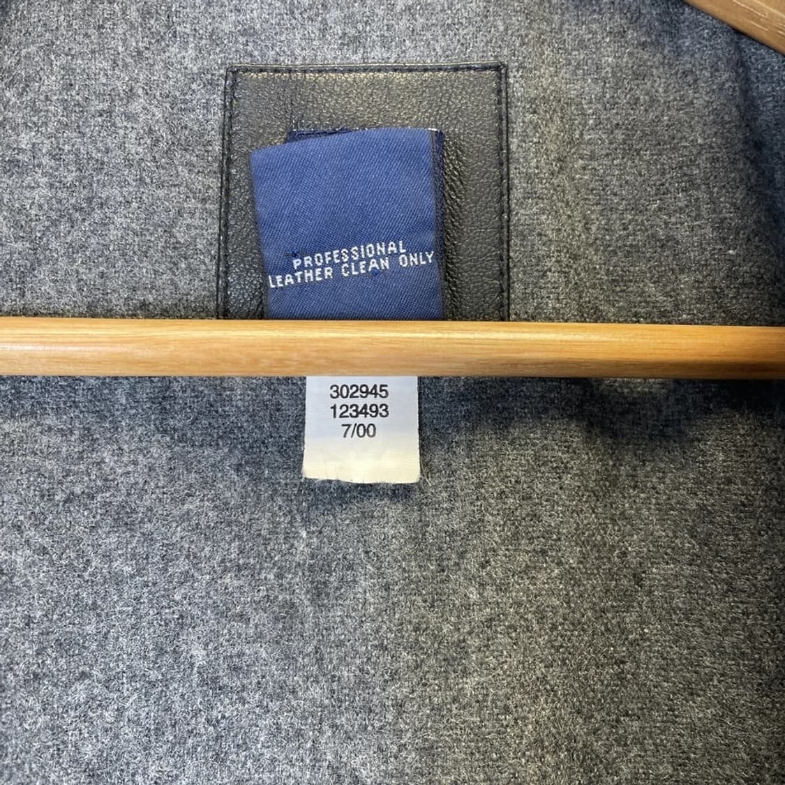 [M] 00'S OLD GAP 올드갭 레더 카코트 블랙 상품이미지8