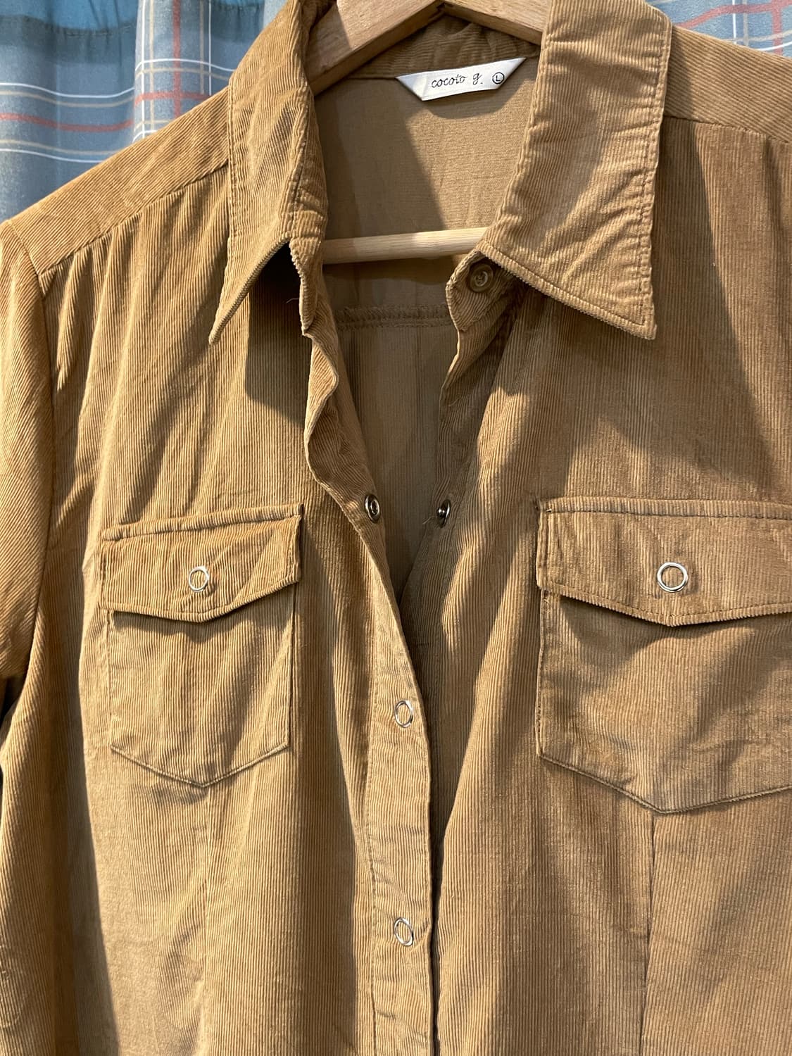 일본빈티지 웨스턴 코듀로이셔츠 상품이미지3