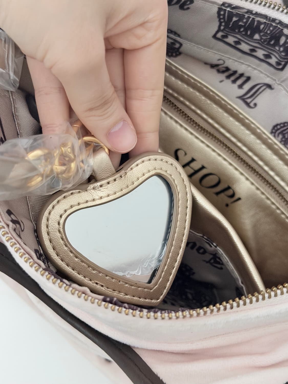 쥬시꾸뛰르 핸드백 하우스 오브 쥬시 베이비핑크 상품이미지5