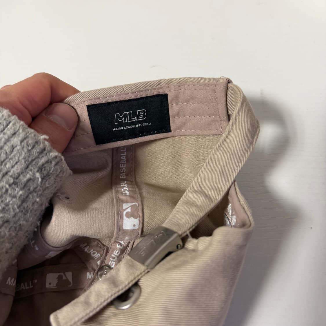 MLB 뉴욕 양키스 베이지 볼캡 상품이미지4