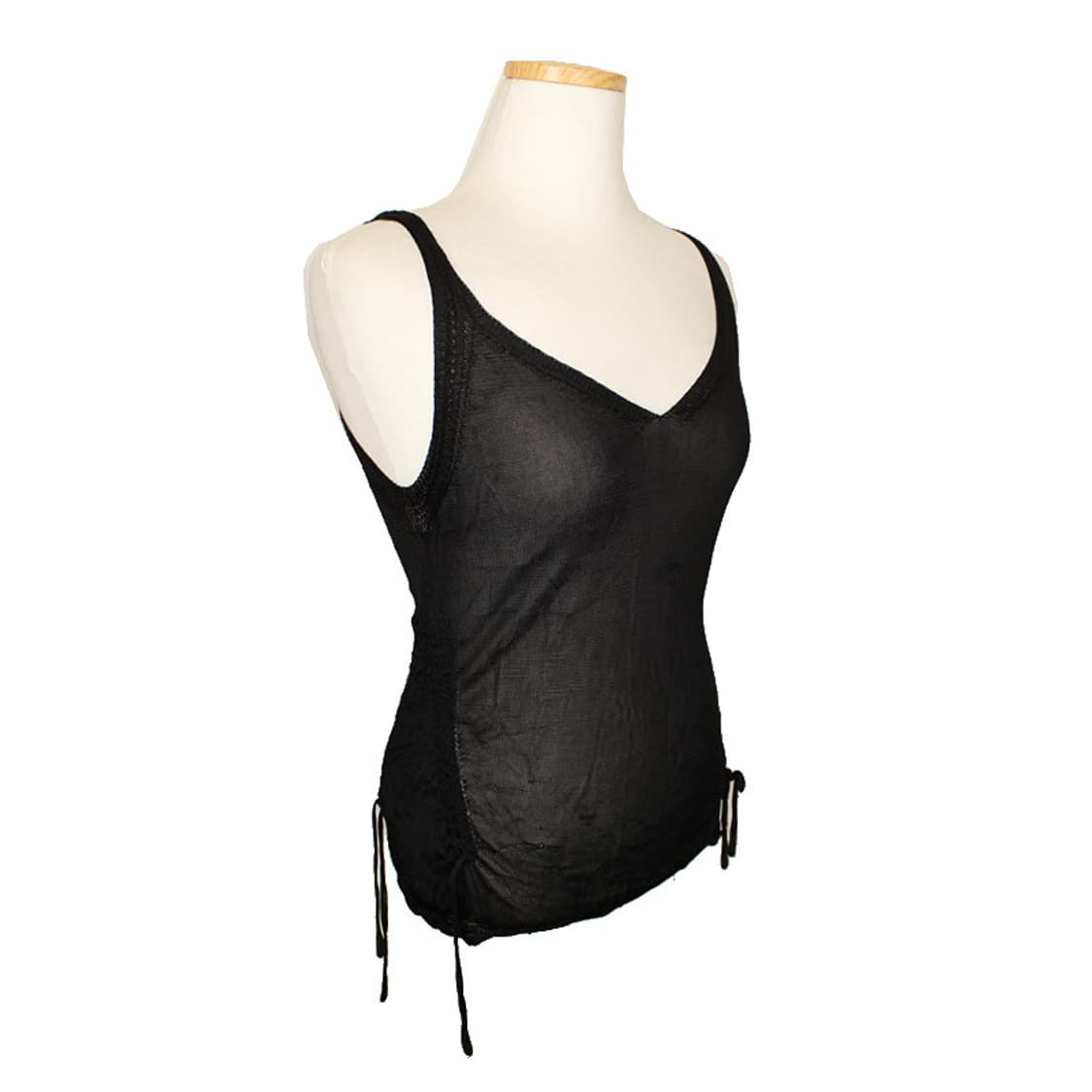 이세이FETE 블랙 측면 스트링 나시 니트 상의 3 상품이미지2