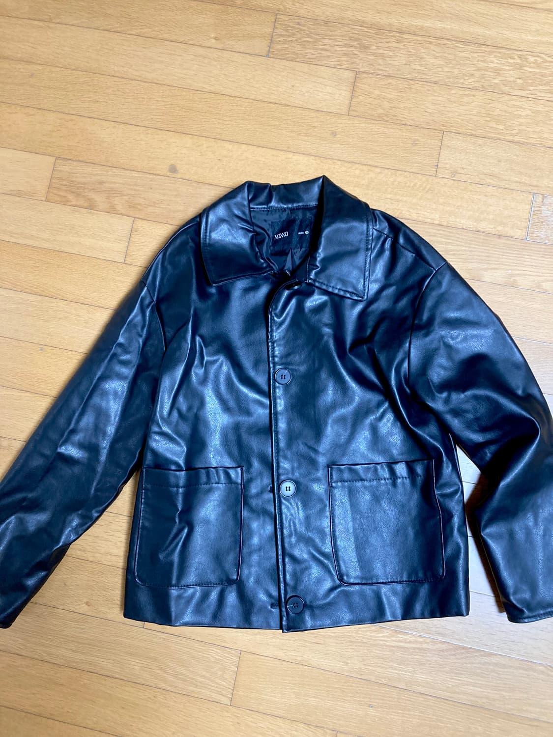 미쏘 레자 가죽 자켓 상품이미지3