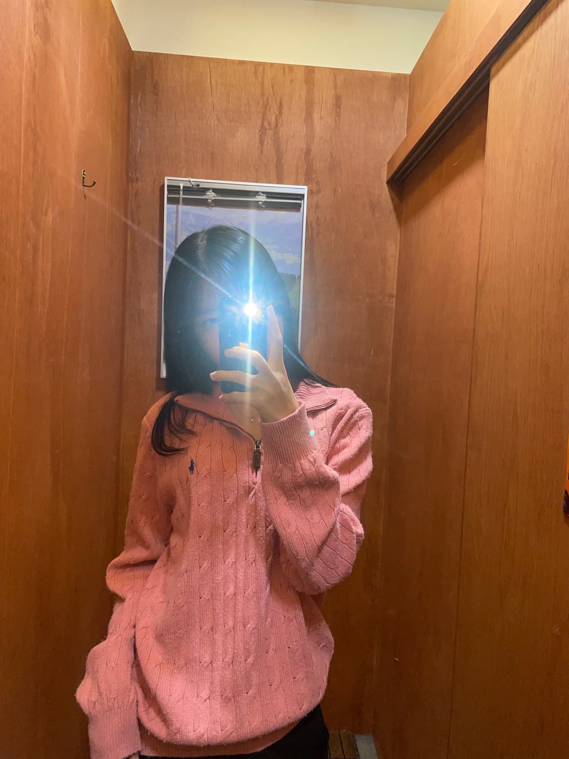 (L) POLO 폴로 랄프로렌 케이블 빈집업 니트 상품이미지1