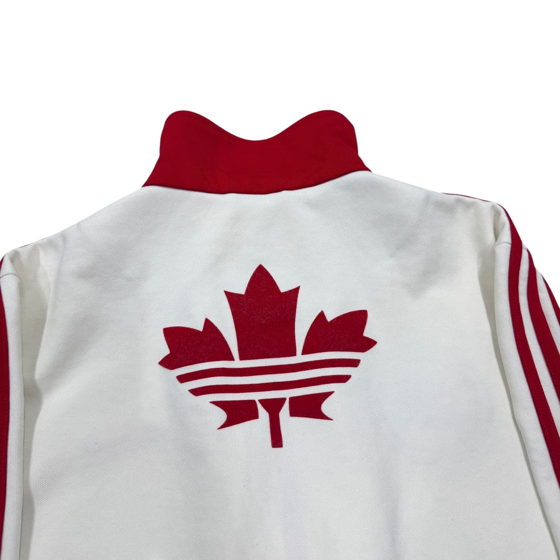 아디다스 빈티지 캐나다 화이트 레드 흰빨 트랙탑 져지 자켓 L 100 상품이미지4