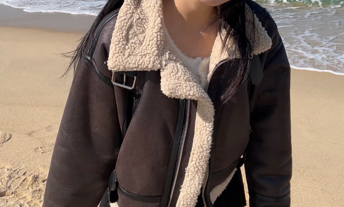 자라 숏무스탕 판매합니다 상품이미지1