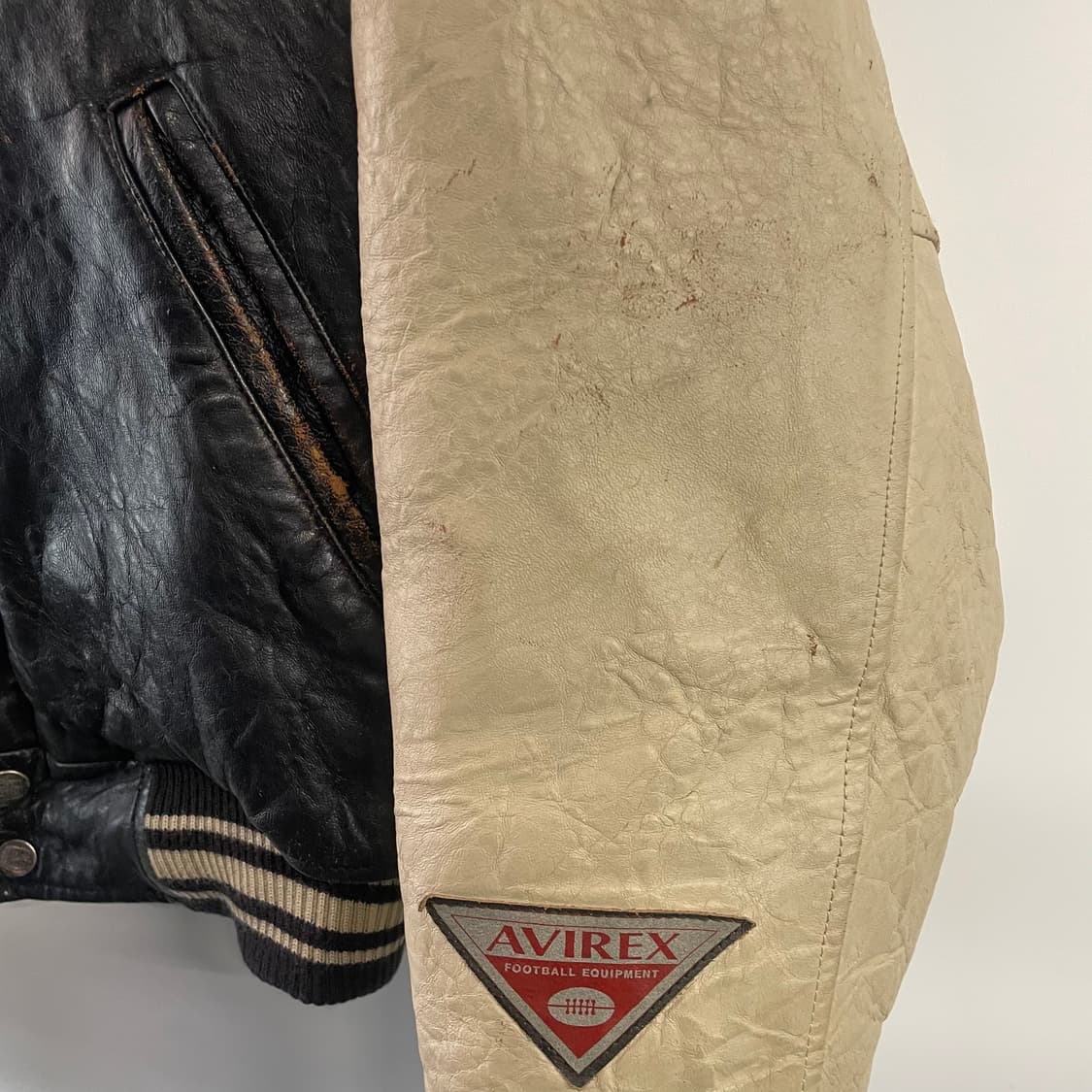 90s 아비렉스 가죽 바시티자켓 상품이미지7