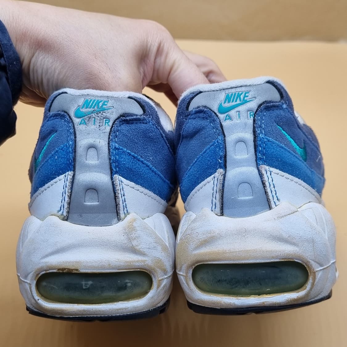 나이키 에어맥스 95 흰파남 운동화225. 상품이미지4