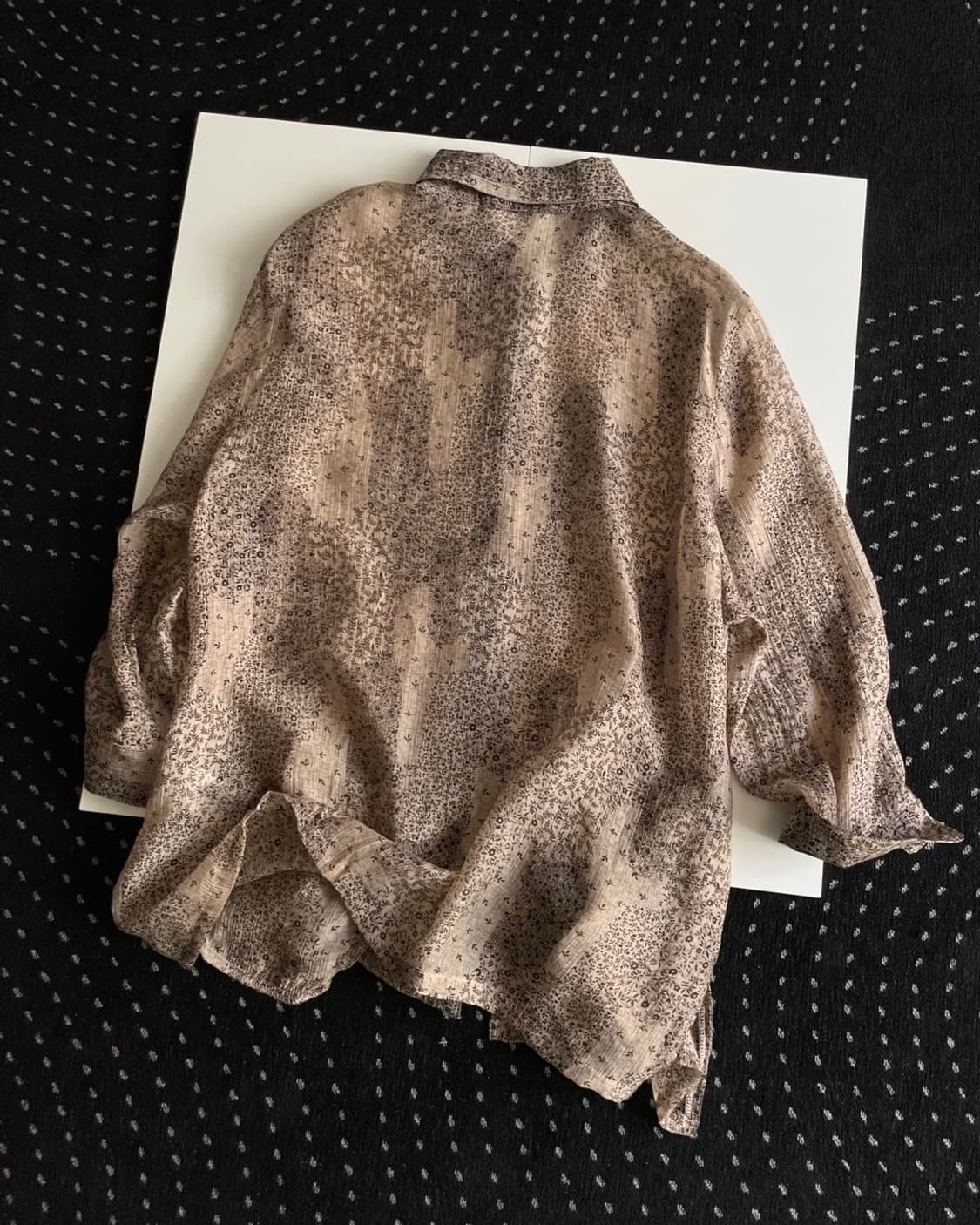 patterned sheer blouse 상품이미지10