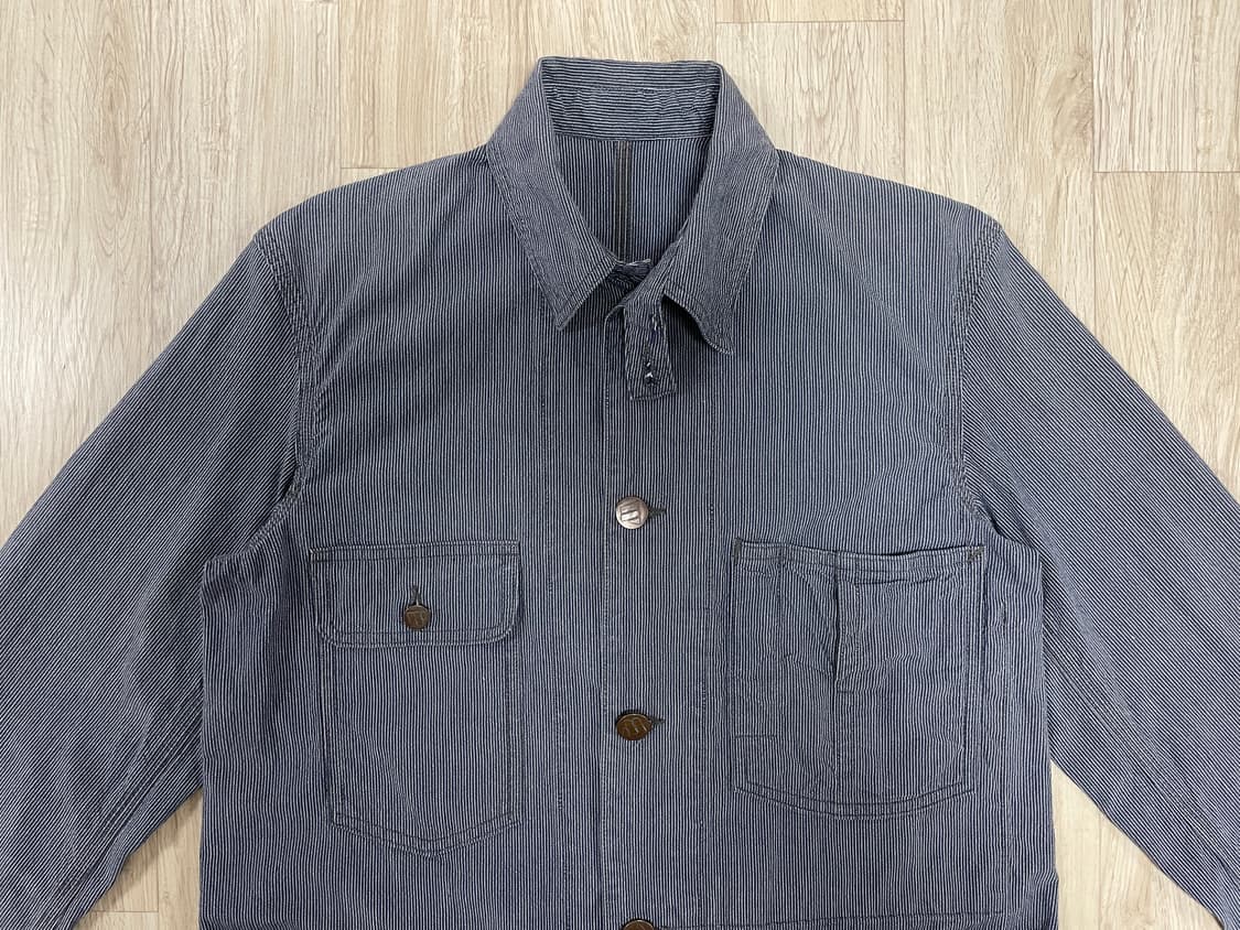 95) 40's 복각 웨어하우스 더블웍스 히코리 커버올 상품이미지6