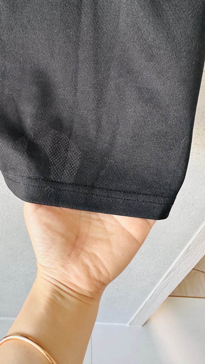 남자 반팔 티셔츠 운동복 블랙 상품이미지2