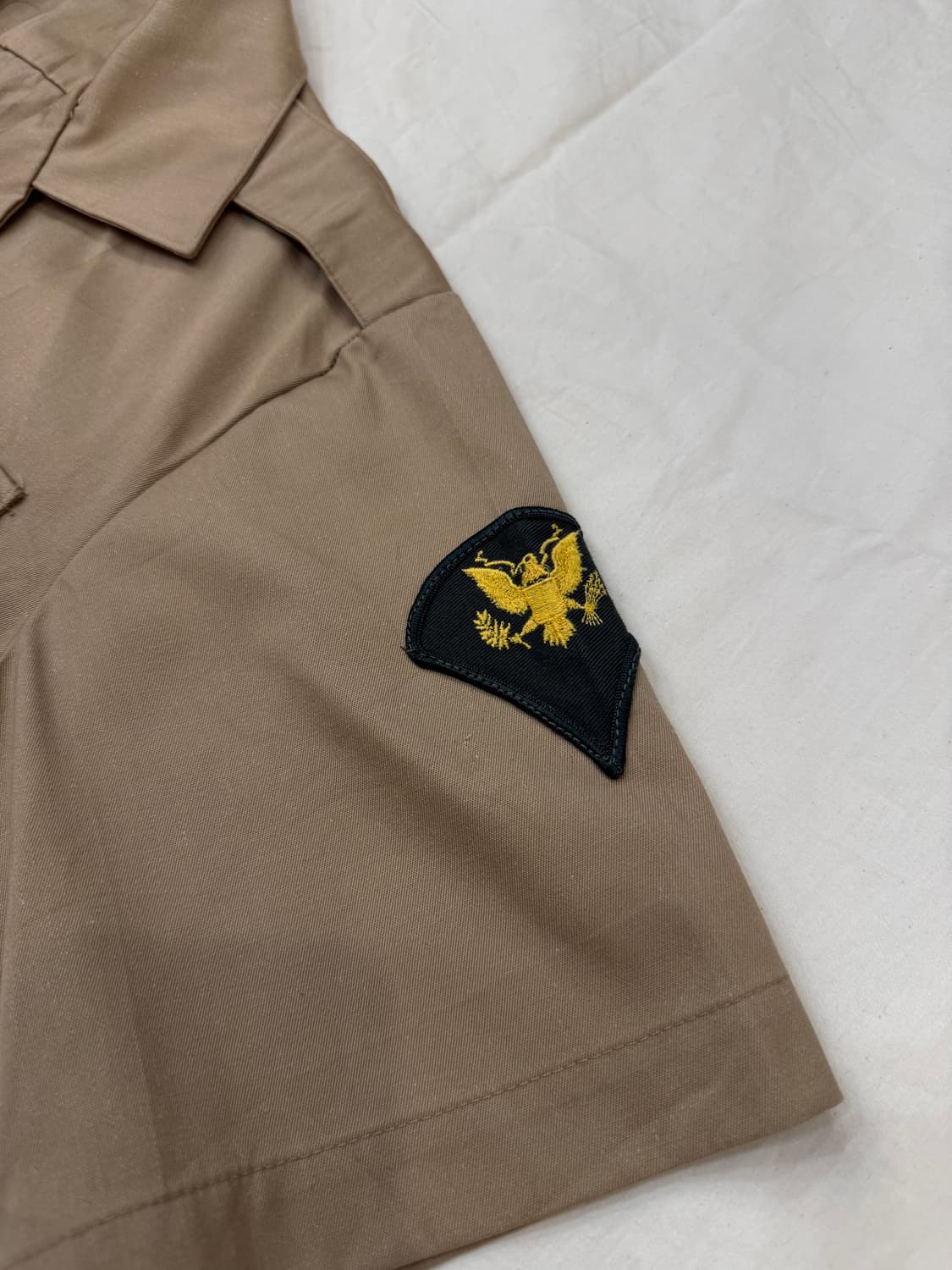 70s U.S. Military Army Tan 445 카키 반팔 셔츠 상품이미지2