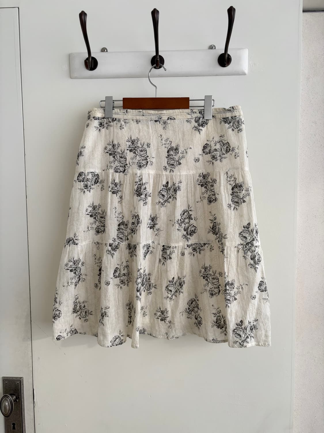 스나계 모리걸 플라워 패턴 빈티지 롱스커트 상품이미지3