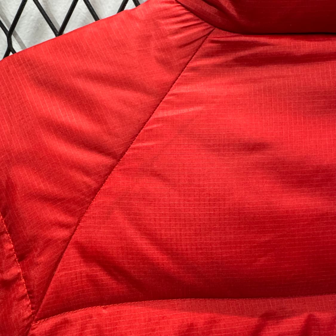 90s 폴로 랄프로렌 진스 다운 패딩 자켓 레글런 핏 레드 상품이미지9