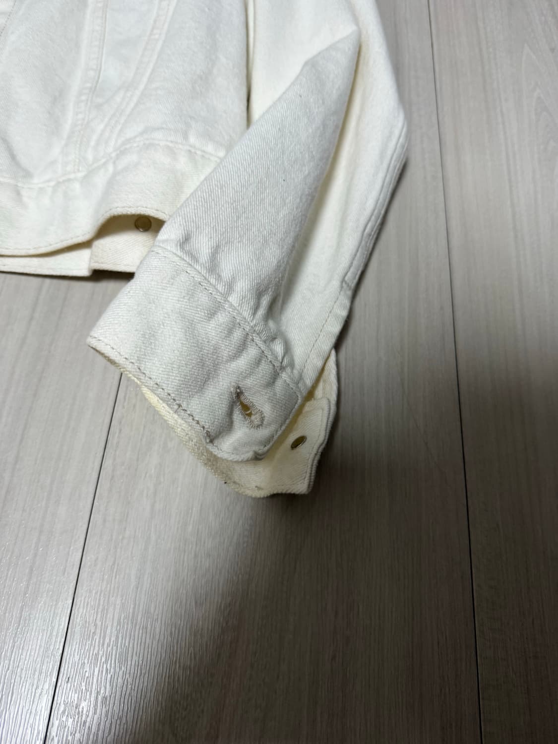 [L] 차이나카라 화이트데님 자킷 상품이미지7