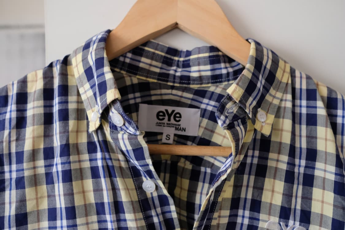 eYe 준야와타나베 꼼데가르송 반팔 셔츠 s 상품이미지2