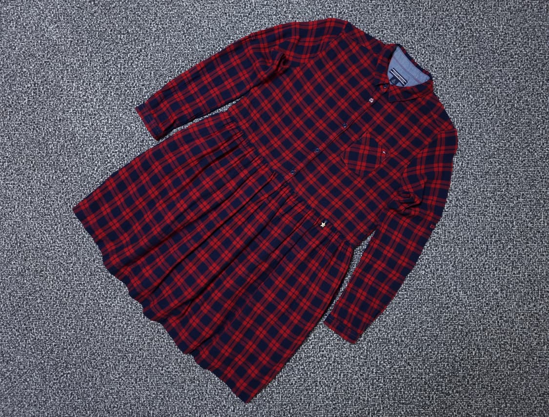 [무료배송][150]타미힐피거 키즈 체크 셔츠 원피스 상품이미지3