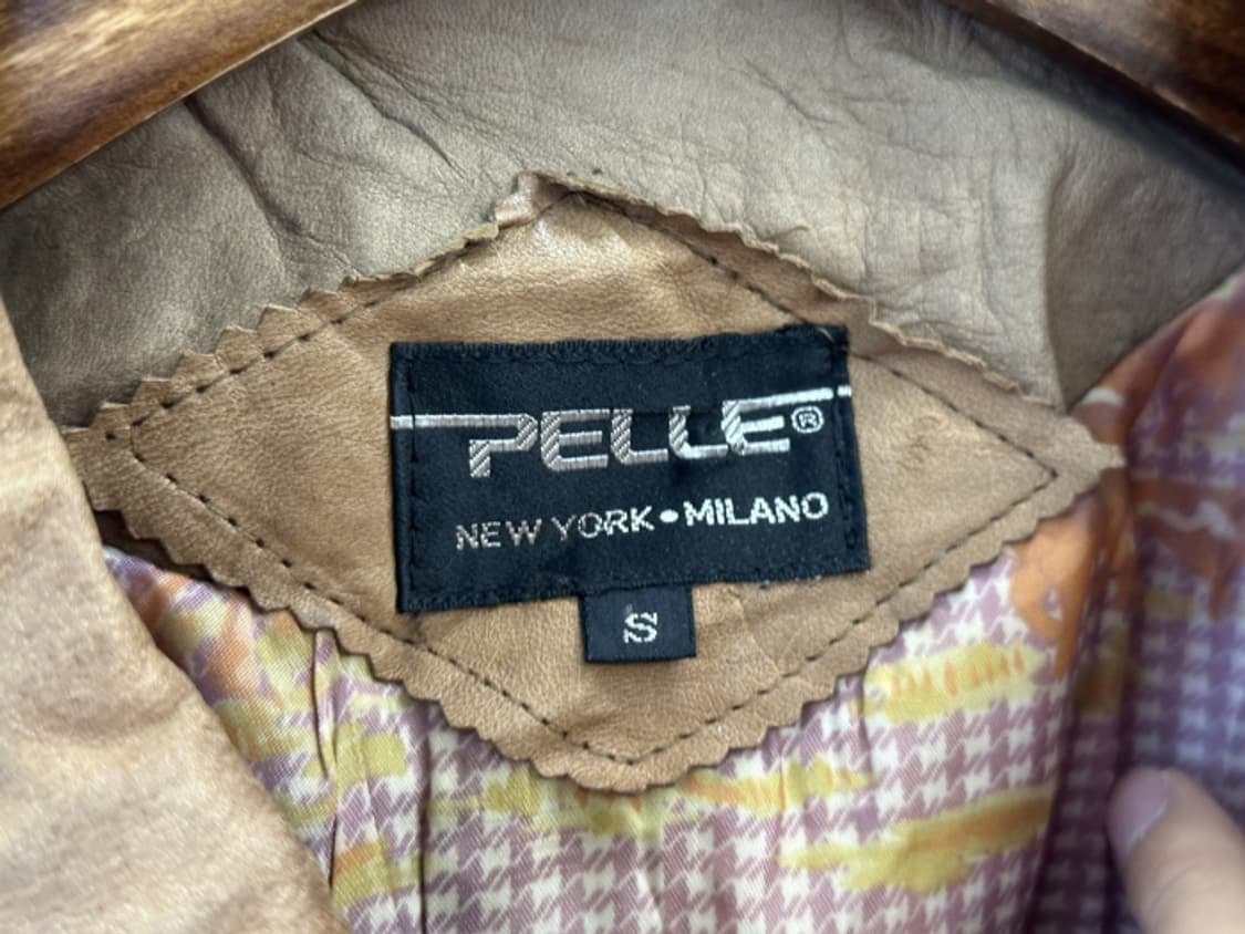 80-90'S PELLE A-2 쉽스킨 레더 자켓 (M) 상품이미지9