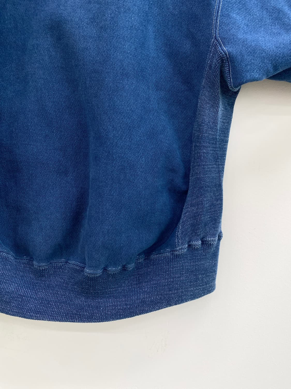 Acoustic 인디고 리버스위브 스웻셔츠 상품이미지4