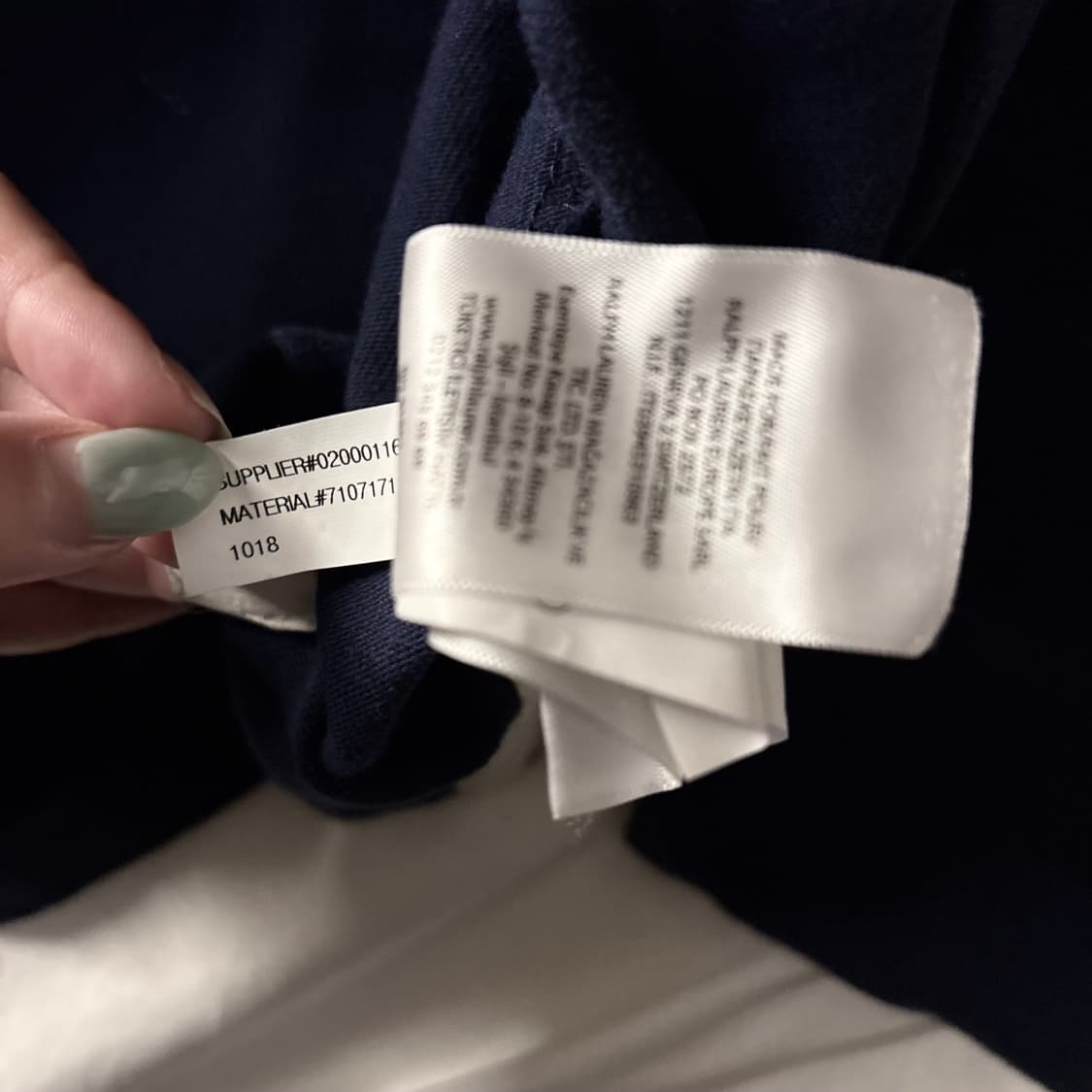 폴로 네이비 카라 롱슬리브 상품이미지3